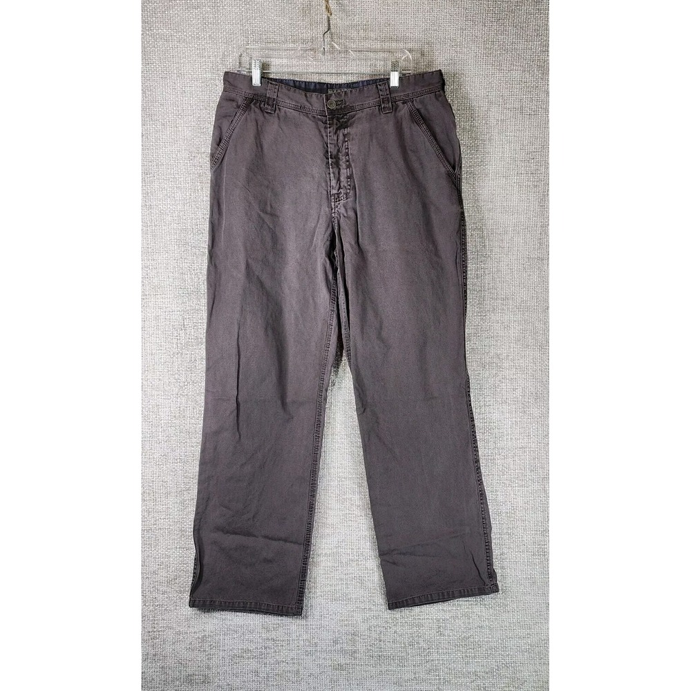 Carbon 2 Cobalt Canvas Utility Pants Mens 35 (34x31) Gray Cotton Cargo Pocket